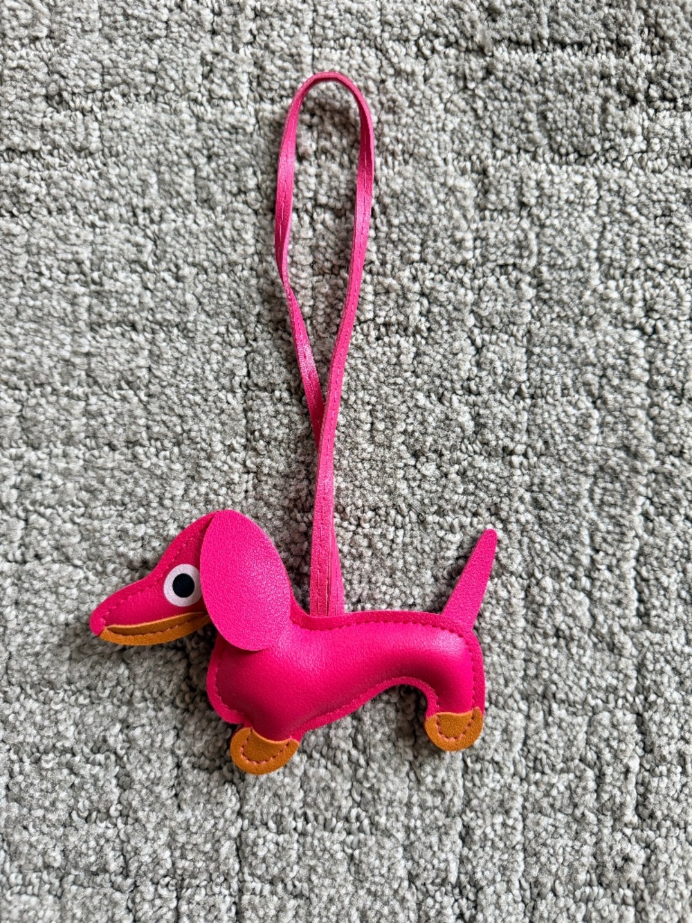 Leather Dachshund Bag Charm